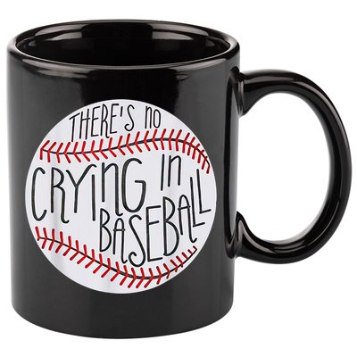 There Is No Crying In Baseball Funny Sports Ball Game 11oz C Handle Ceramic Mug