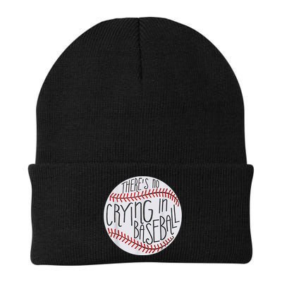 There Is No Crying In Baseball Funny Sports Ball Game Beanie