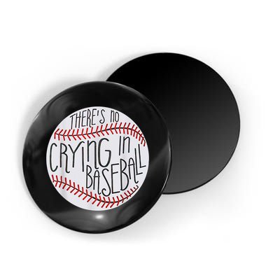 There Is No Crying In Baseball Funny Sports Ball Game Magnet