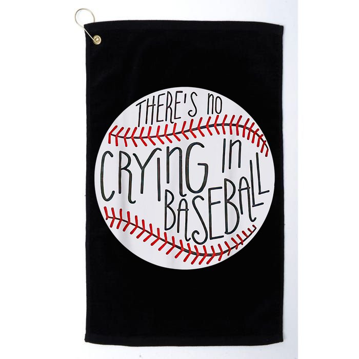 There Is No Crying In Baseball Funny Sports Ball Game Golf Towel