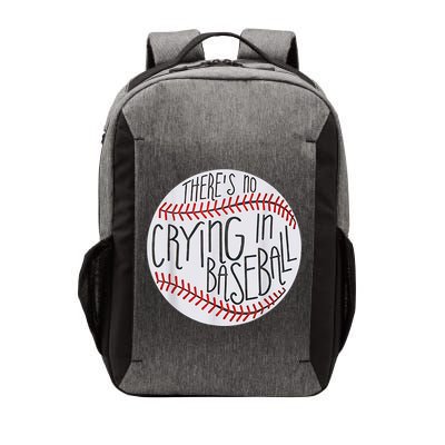 There Is No Crying In Baseball Funny Sports Ball Game Vector Backpack