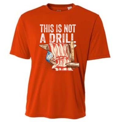 This Is Not A Drill Funny Gift Funny Dad Joke Handy Cool Gift Cooling Performance Crew T-Shirt