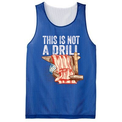 This Is Not A Drill Funny Gift Funny Dad Joke Handy Cool Gift Mesh Reversible Basketball Jersey Tank