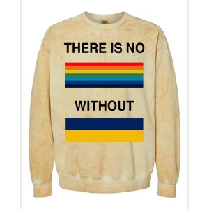 There Is No Rainbow Without Yellow And Blue Colorblast Crewneck Sweatshirt