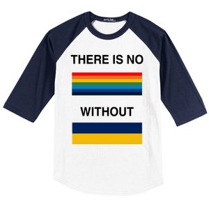 There Is No Rainbow Without Yellow And Blue Baseball Sleeve Shirt