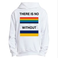 There Is No Rainbow Without Yellow And Blue Urban Pullover Hoodie