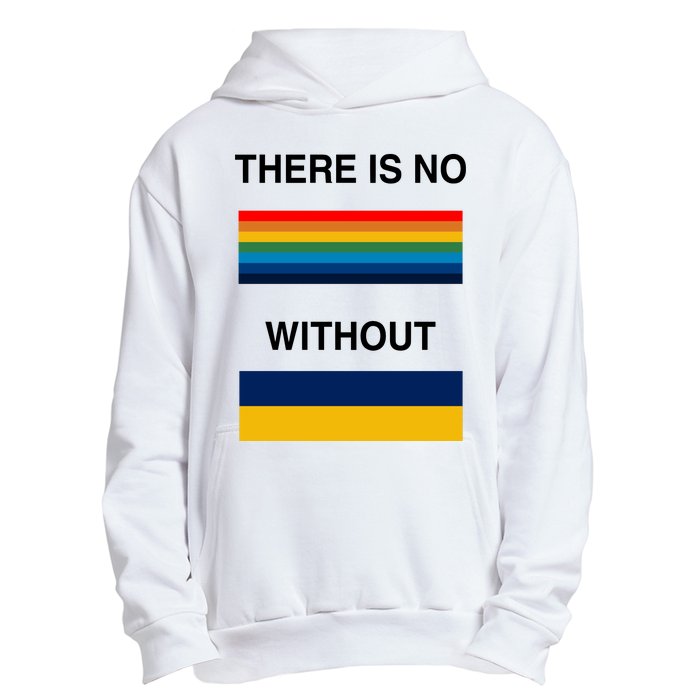 There Is No Rainbow Without Yellow And Blue Urban Pullover Hoodie