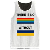 There Is No Rainbow Without Yellow And Blue Mesh Reversible Basketball Jersey Tank