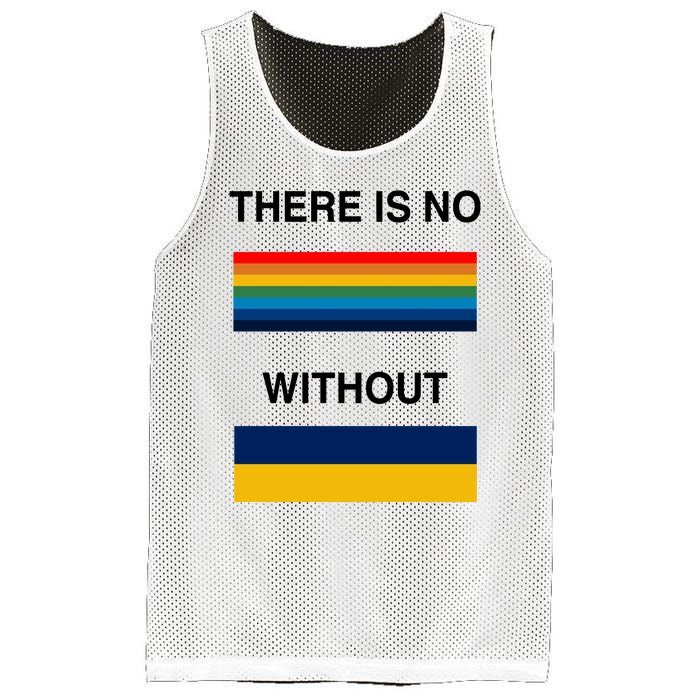 There Is No Rainbow Without Yellow And Blue Mesh Reversible Basketball Jersey Tank