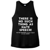 There Is No Such Thing As Hate Speech Ladies PosiCharge Tri-Blend Wicking Tank