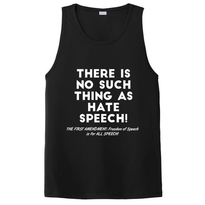 There Is No Such Thing As Hate Speech PosiCharge Competitor Tank