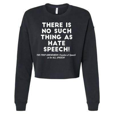 There Is No Such Thing As Hate Speech Cropped Pullover Crew