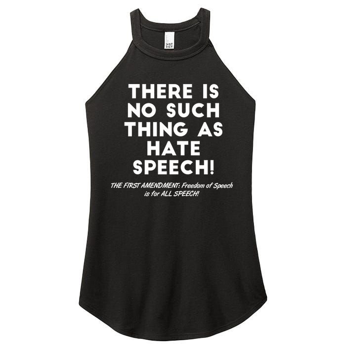 There Is No Such Thing As Hate Speech Women's Perfect Tri Rocker Tank