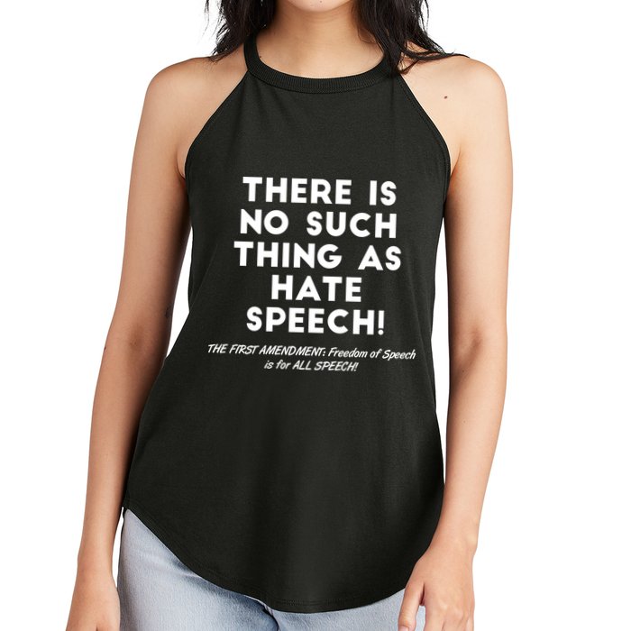 There Is No Such Thing As Hate Speech Women's Perfect Tri Rocker Tank
