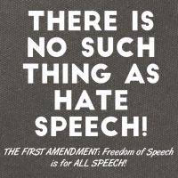 There Is No Such Thing As Hate Speech Cotton Canvas Backpack