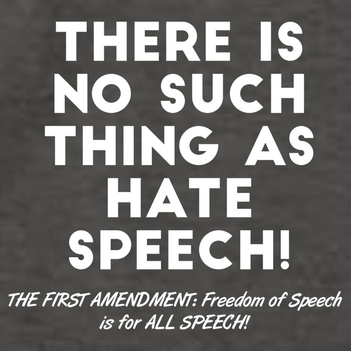 There Is No Such Thing As Hate Speech Vector Backpack