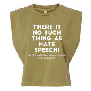 There Is No Such Thing As Hate Speech Garment-Dyed Women's Muscle Tee