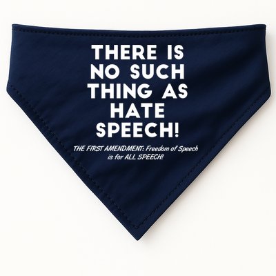 There Is No Such Thing As Hate Speech USA-Made Doggie Bandana