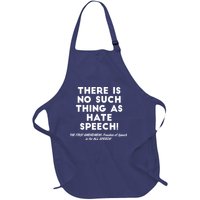 There Is No Such Thing As Hate Speech Full-Length Apron With Pockets