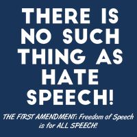 There Is No Such Thing As Hate Speech Drawstring Bag