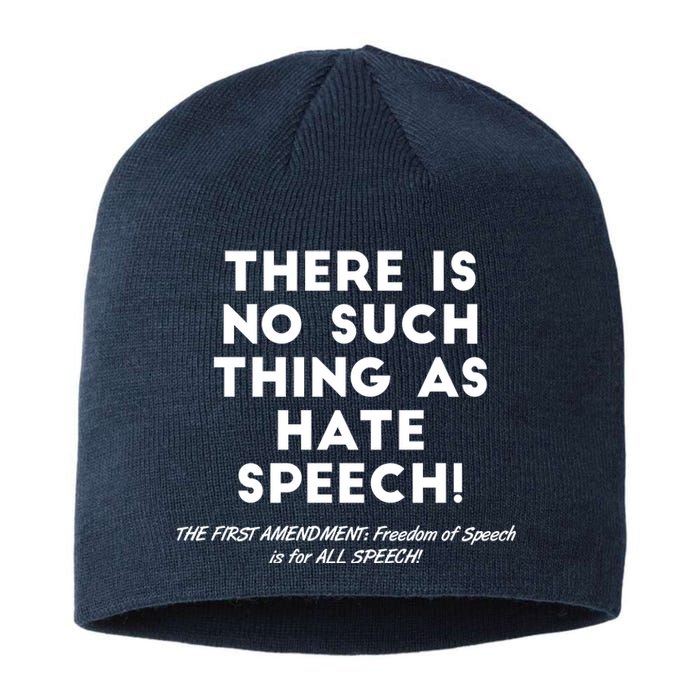 There Is No Such Thing As Hate Speech Sustainable Beanie