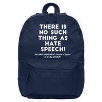 There Is No Such Thing As Hate Speech 16 in Basic Backpack