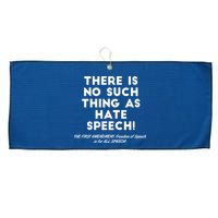 There Is No Such Thing As Hate Speech Large Microfiber Waffle Golf Towel