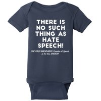 There Is No Such Thing As Hate Speech Baby Bodysuit