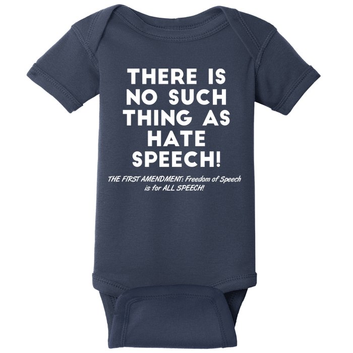 There Is No Such Thing As Hate Speech Baby Bodysuit