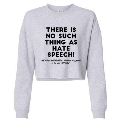 There Is No Such Thing As Hate Speech Cropped Pullover Crew