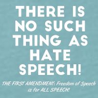 There Is No Such Thing As Hate Speech Sueded Cloud Jersey T-Shirt