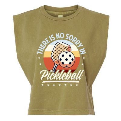 There Is No Sorry In Pickleball Garment-Dyed Women's Muscle Tee