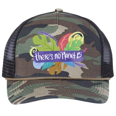 There Is No Planet B Climate Change Cool Gift Retro Rope Trucker Hat Cap