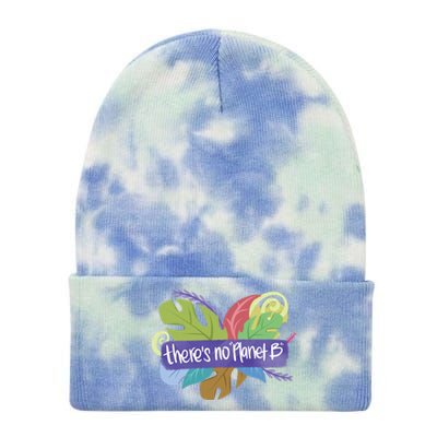 There Is No Planet B Climate Change Cool Gift Tie Dye 12in Knit Beanie