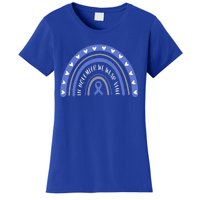 T1d In November We Wear Blue Diabetes Awareness Rainbow Gift Women's T-Shirt