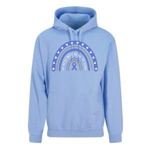 T1d In November We Wear Blue Diabetes Awareness Rainbow Gift Unisex Surf Hoodie