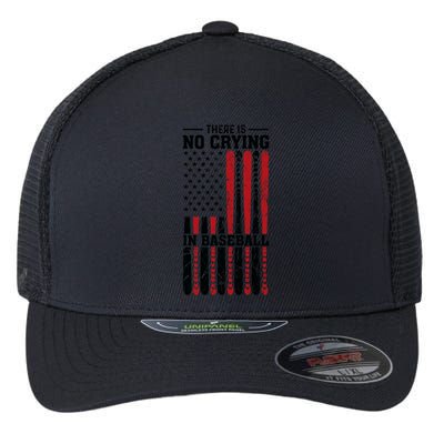 There Is No Crying In Baseball Flexfit Unipanel Trucker Cap