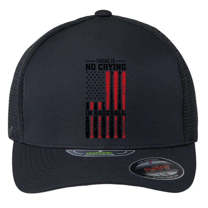 There Is No Crying In Baseball Flexfit Unipanel Trucker Cap