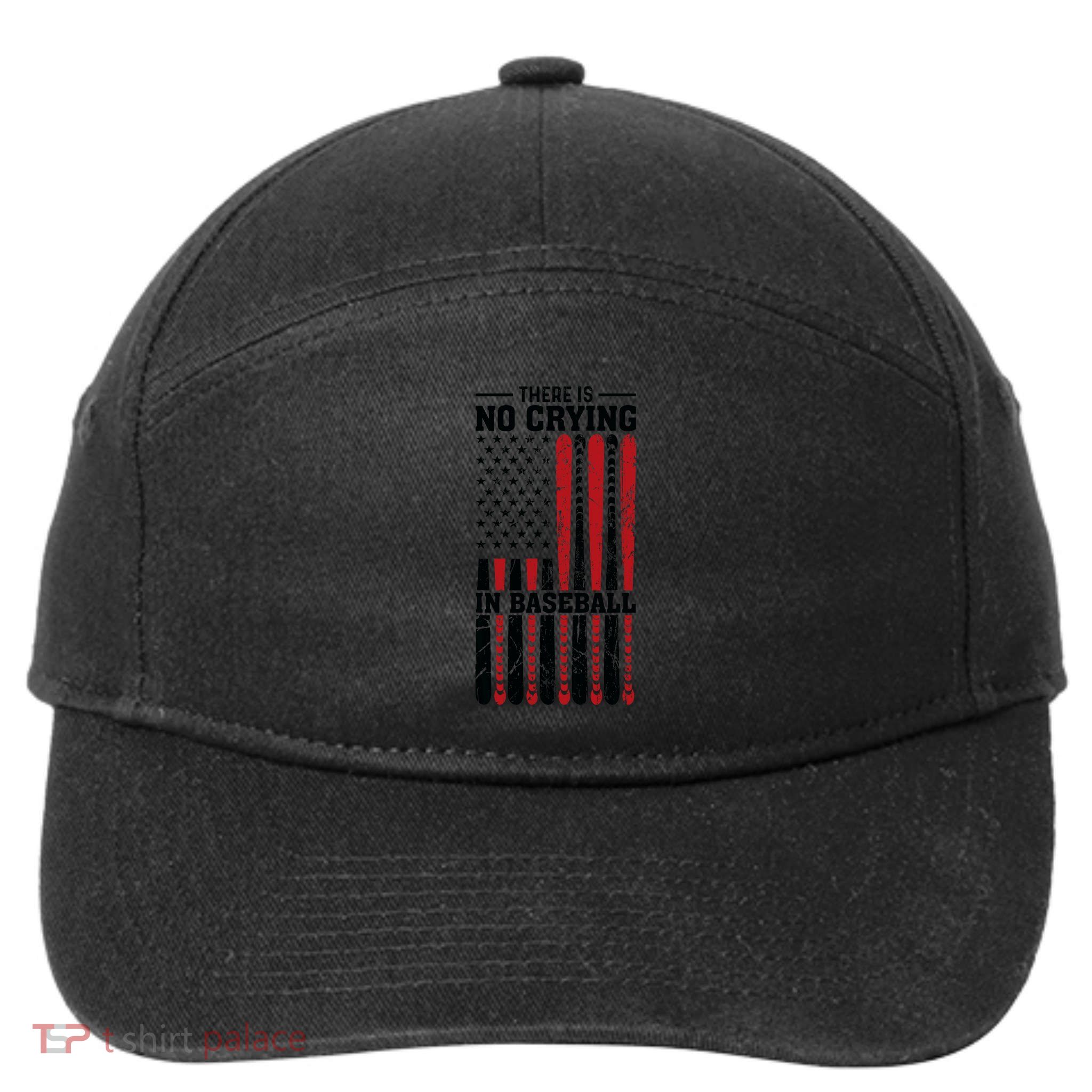 There Is No Crying In Baseball 7-Panel Snapback Hat