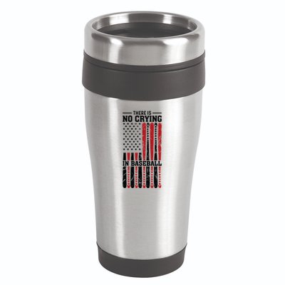 There Is No Crying In Baseball 16oz Travel Tumbler