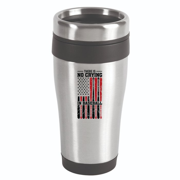 There Is No Crying In Baseball 16oz Travel Tumbler
