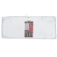 There Is No Crying In Baseball Large Microfiber Waffle Golf Towel