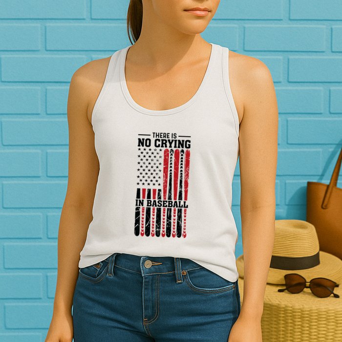 There Is No Crying In Baseball Womens Tank Top