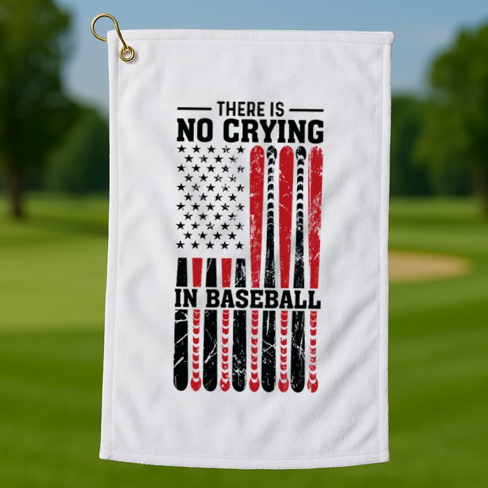 There Is No Crying In Baseball Golf Towel