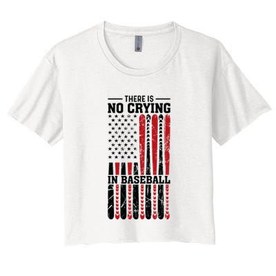 There Is No Crying In Baseball Crop Top