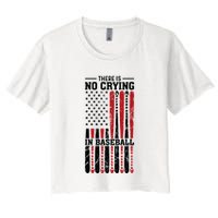 There Is No Crying In Baseball Crop Top