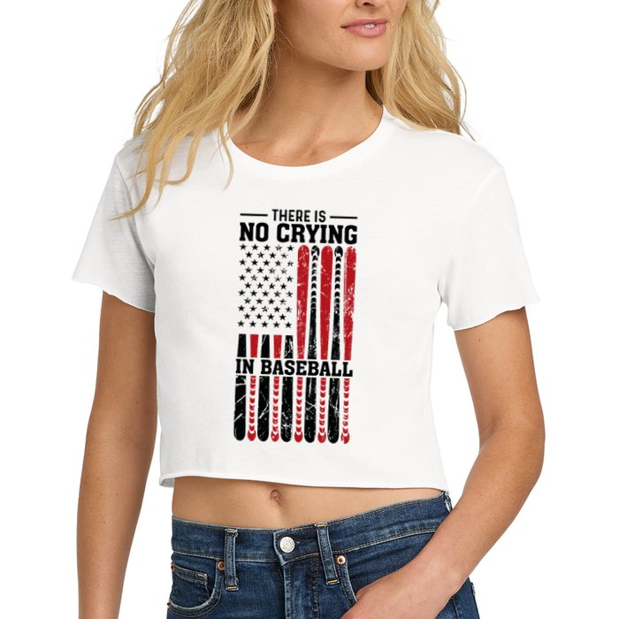 There Is No Crying In Baseball Crop Top