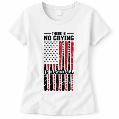 There Is No Crying In Baseball Womens T-Shirt