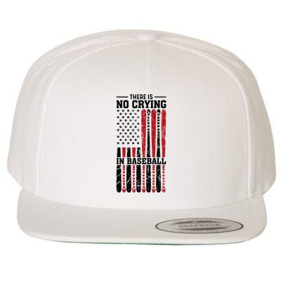 There Is No Crying In Baseball Wool Snapback Cap