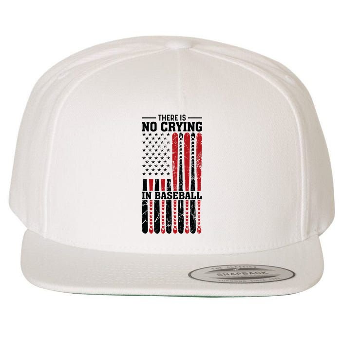 There Is No Crying In Baseball Wool Snapback Cap